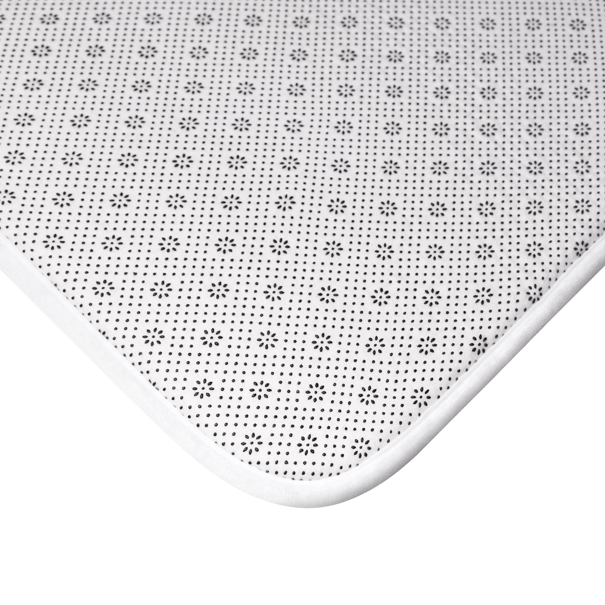 Le Bain Classic Striped Bath Mat, SEA BLUE,  French Bathroom Decor