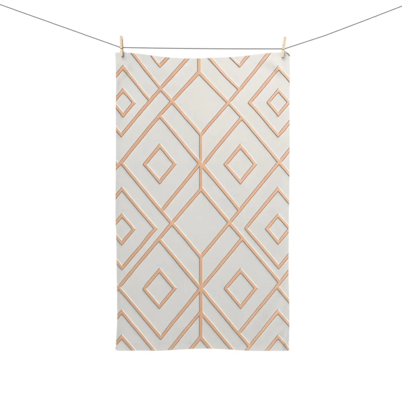 Chic Geometric Pattern Hand Towel - Bathroom Decor - Dipaliz